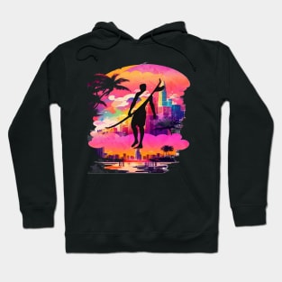 Adventure Awaits For You Surfing, Hello Summer Vintage Funny Surfer Riding Surf  Surfing Lover Gifts Hoodie